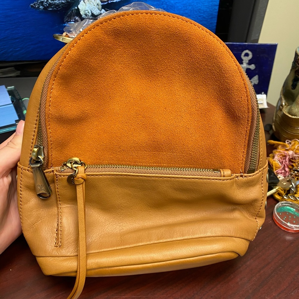 Hobo revel suede backpack bag